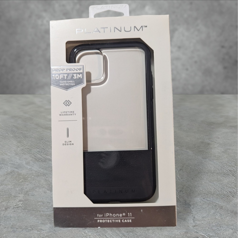 Y6. Platinum‎ Hard Case Apple iPhone 11 (Also 2019 Large) Charcoal